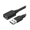 کابل رابط UGREEN USB 2.0 A Male to Female Extension Cable 1m Black US103 10314