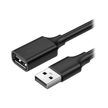 کابل رابط یوگرین UGREEN USB 2.0 A Male to Female Extension Cable 1m Black US103 10314