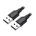 کابل رابط UGREEN USB 2.0 A Male to Male Cable 1m Black US102 10309