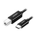 کابل رابط UGREEN USB-C 2.0 to USB-B 2.0 Print Cable Black 1m US241 80811