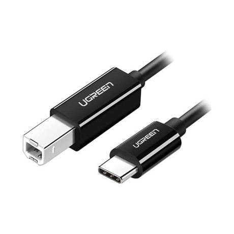 کابل رابط یوگرین UGREEN USB-C 2.0 to USB-B 2.0 Print Cable Black 1m US241 80811