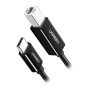 کابل رابط یوگرین UGREEN USB-C 2.0 to USB-B 2.0 Print Cable Black 1m US241 80811