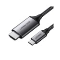 کابل رابط UGREEN USB Type C to HDMI Cable Gray 1.5m MM142 50570