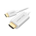 کابل رابط UGREEN USB Type C to HDMI Cable White 1.5m MM121