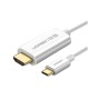 کابل رابط یوگرین UGREEN USB Type C to HDMI Cable White 1.5m MM121