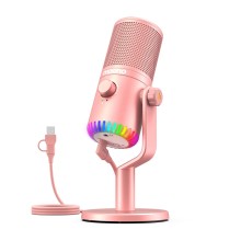 قیمت خرید فروش میکروفون یو اس بی ماونو Maono DM30 Pink