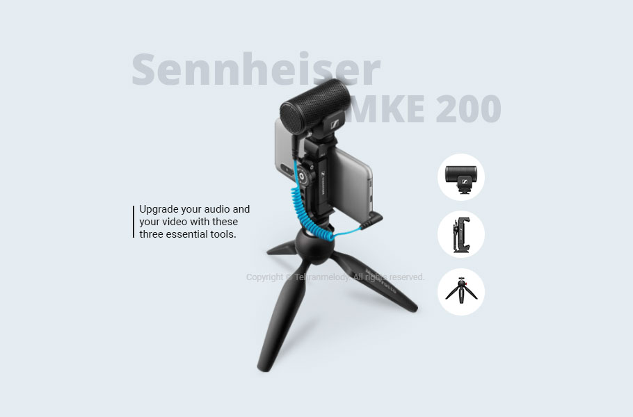 کیت میکروفون مخصوص موبایل Sennheiser MKE 200 Mobile Kit