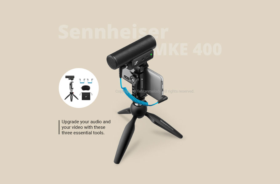 کیت میکروفون مخصوص موبایل Sennheiser MKE 400 Mobile Kit