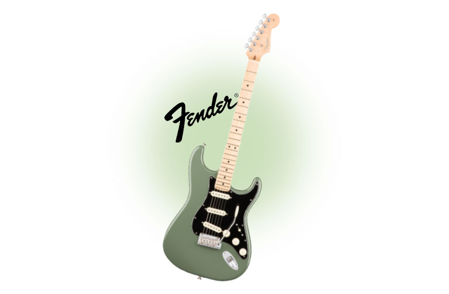 گیتار الکتریک Fender American Professional Stratocaster - Antique Olive w/ Maple Fingerboard