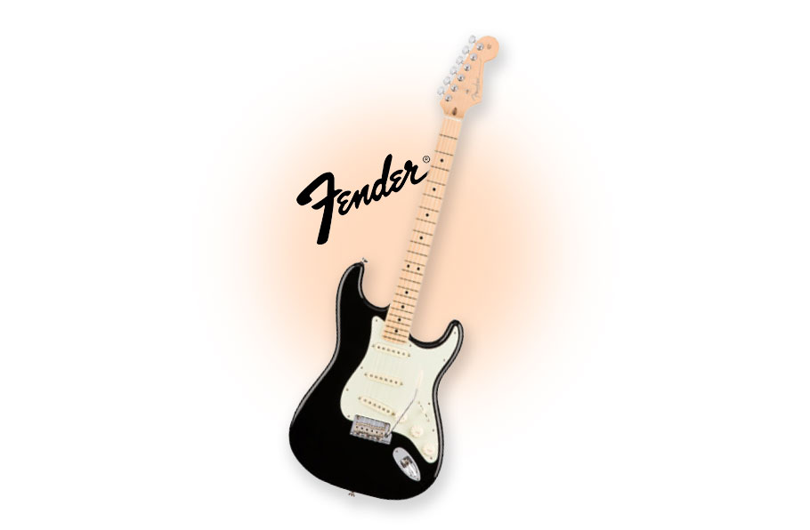 گیتار الکتریک Fender American Professional Stratocaster-Black w/ Maple Fingerboard