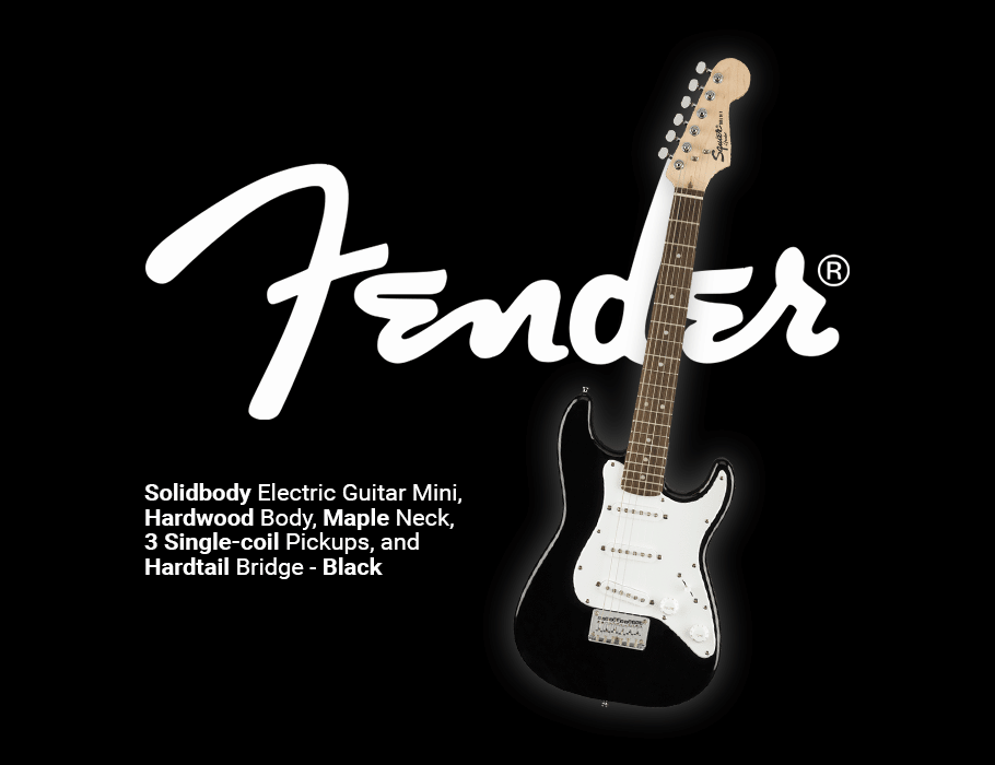 گیتار الکتریک Fender Squier Mini Stratocaster Black