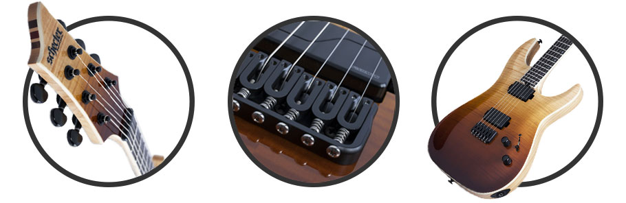 گیتار الکتریک Schecter C-1 SLS Elite-Antique Fade Burst