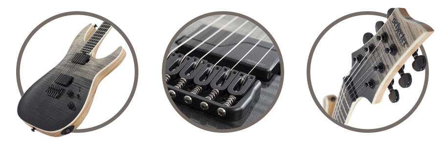 گیتار الکتریک Schecter C-1 SLS Elite Black Fade Burst