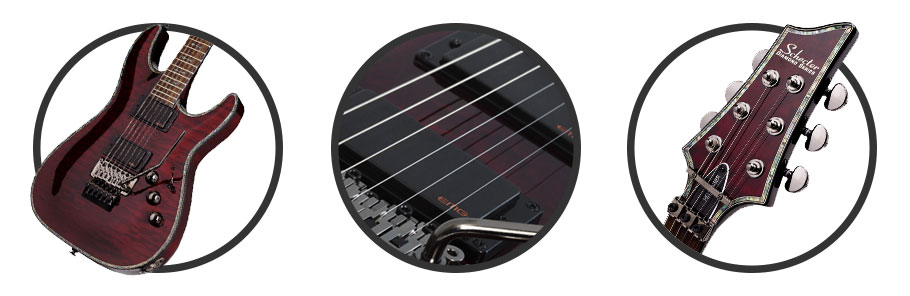 گیتار الکتریک Schecter Hellraiser C-1 FR Black Cherry SKU #1794