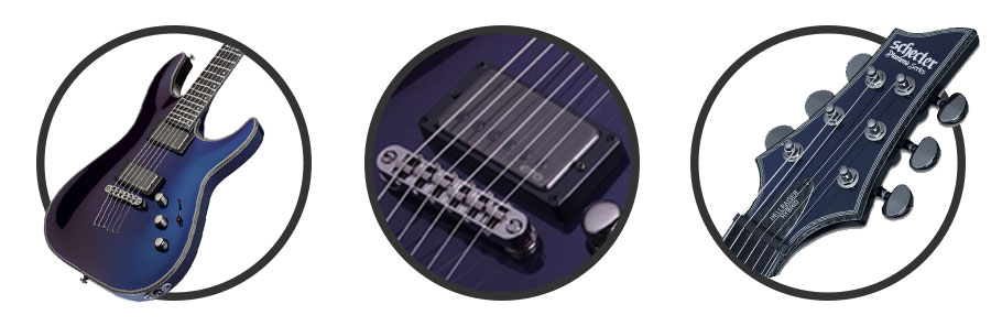 گیتار الکتریک Schecter Hellraiser Hybrid C-1 - Ultra Violet