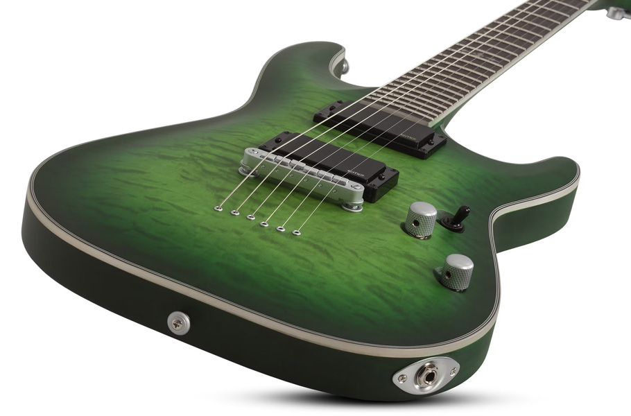 گیتار الکتریک Schecter C 1 Platinum Satin Green Burst