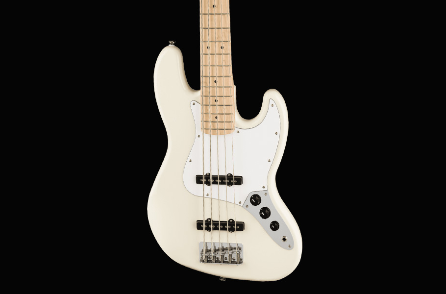 گیتار Squier Affinity Jazz Bass V MN WPG Olympic White