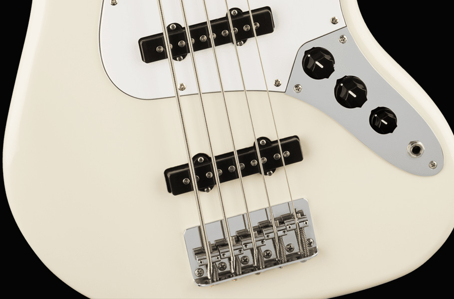 گیتار Squier Affinity Jazz Bass V MN WPG Olympic White