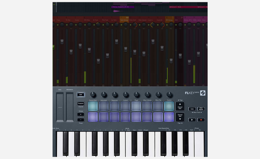 میدی کنترلر Novation FLkey Mini