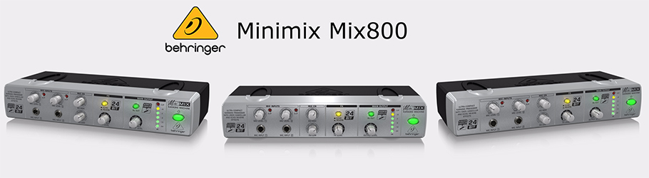 Behringer Minimix MIX800 پری آمپ و پردازنده صدا