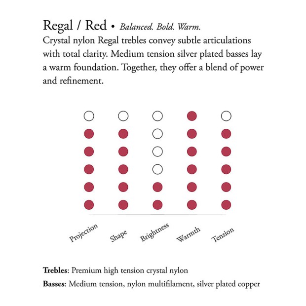 سیم گیتار کلاسیک آگوستین Augustine Regal-Red
