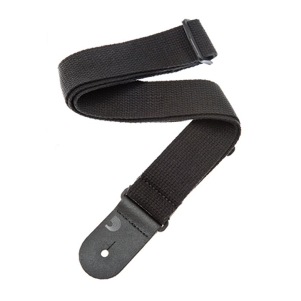 بند گیتار داداریو D'Addario 50CT00 Cotton Guitar Straps, Black