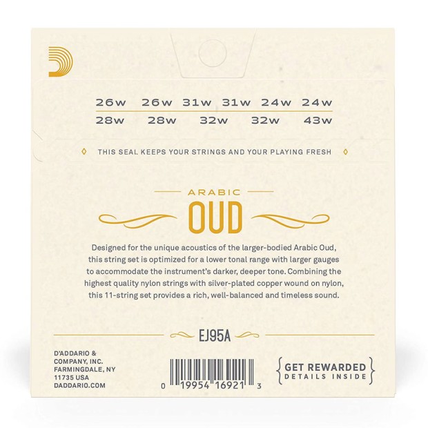 سیم عود‌ داداریو D'Addario EJ95A
