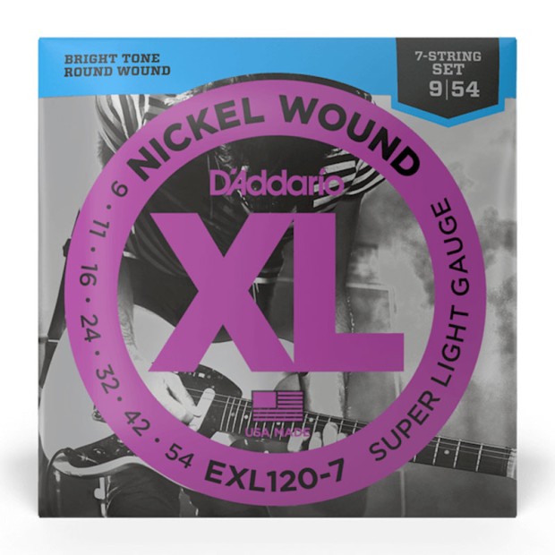 سیم گیتار الکتریک داداریو D'Addario EXL120-7