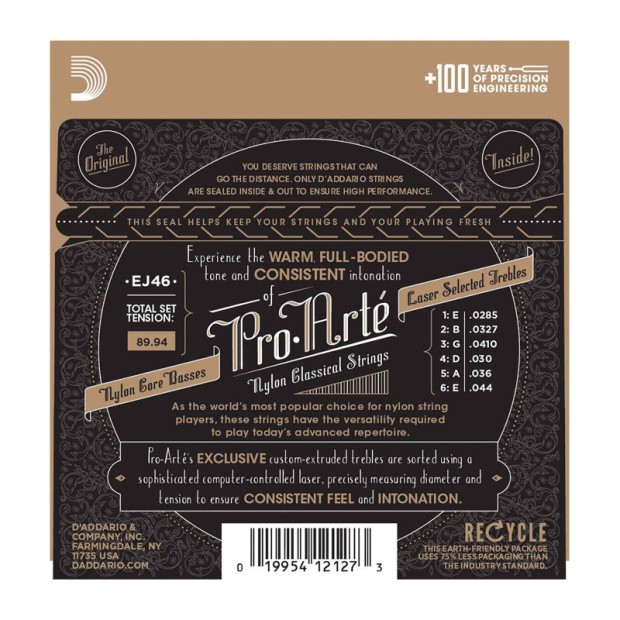 سیم گیتار کلاسیک داداریو D'Addario Pro Arte EJ46