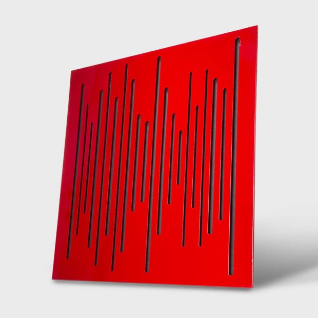 پنل آکوستیک دکونیک Deconik Wave Wood Diffuser Red