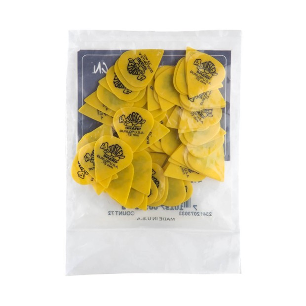 پیک گیتار دانلوپ Dunlop 412R 0.73mm Tortex Sharp Yellow Guitar Pick