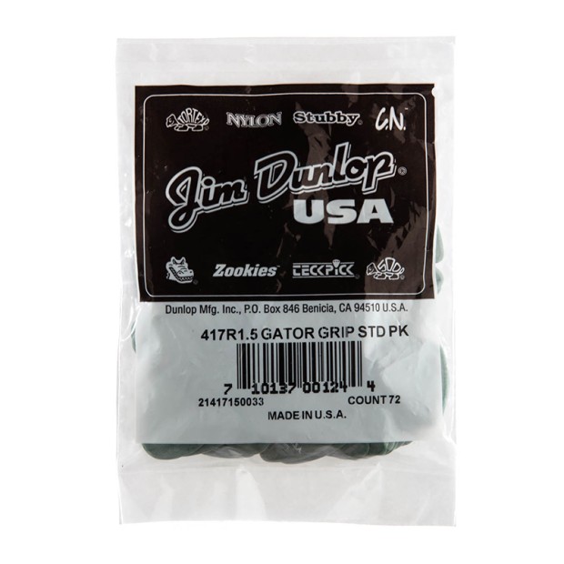 پیک گیتار دانلوپ Dunlop 417R 1.5mm Gator Grip Guitar Pick