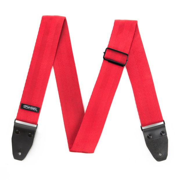 بند گیتار دانلوپ Dunlop Deluxe Seatbelt Strap Red DST7001RD