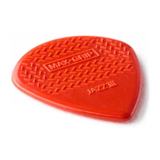 پیک گیتار دانلوپ Dunlop Jazz III Max Grip Nylon Red
