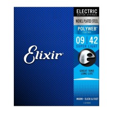 قیمت خرید فروش سیم گیتار الکتریک الکسیر Elixir 09-42 Polyweb