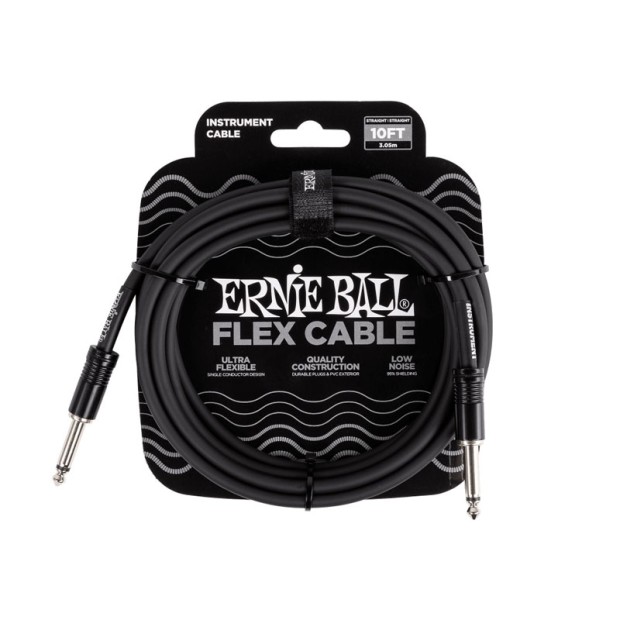 کابل گیتار ارنی بال Ernie Ball 6434 Flex 3.05m Black