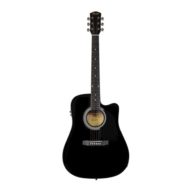 گیتار آکوستیک فندر Squier SA 105CE Dreadnought Stained Hardwood Black
