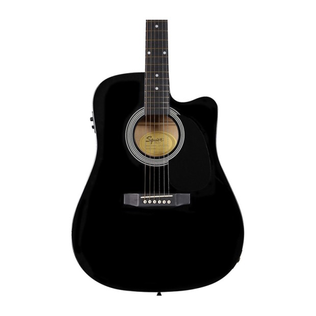 گیتار آکوستیک فندر Squier SA 105CE Dreadnought Stained Hardwood Black