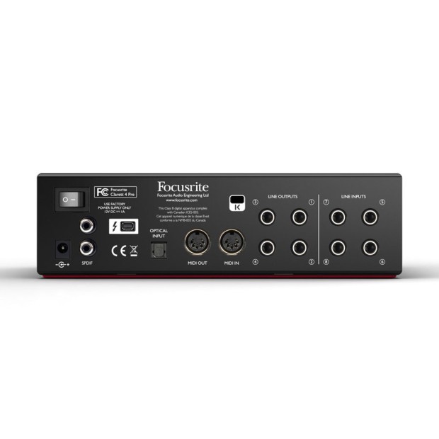 کارت صدا مخصوص سیستم عامل مک فوکوسرایت Focusrite Clarett 4Pre