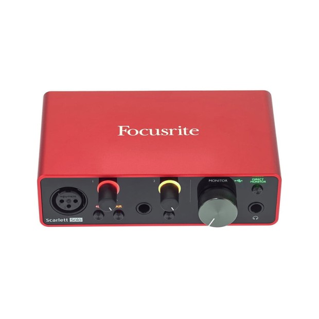 کارت صدا فوکوسرایت Focusrite Scarlett Solo Studio 3rd Gen Recording Bundle