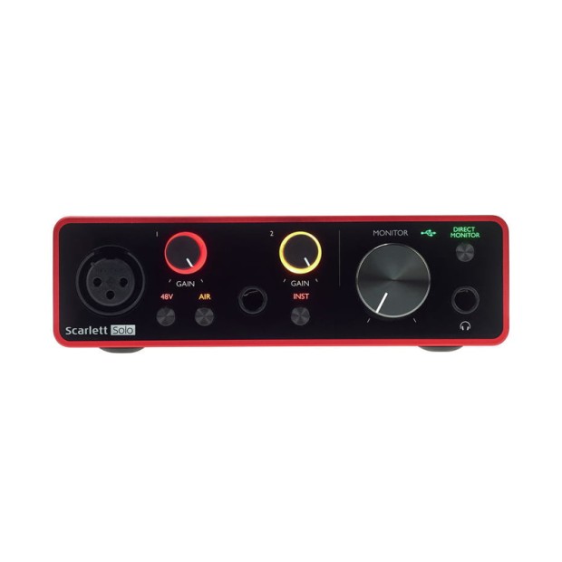 کارت صدا فوکوسرایت Focusrite Scarlett Solo Studio 3rd Gen Recording Bundle