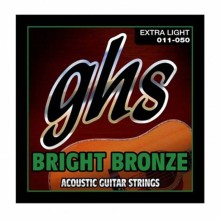 قیمت خرید فروش سیم گیتار آکوستیک جی اچ اس GHS Bright Bronze Acoustic Guitar Strings 11-50