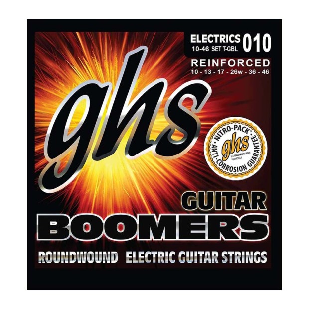 سیم گیتار الکتریک جی اچ اس GHS Reinforced Boomers 10-46