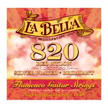 قیمت خرید فروش سیم گیتار کلاسیک لابلا La Bella 820 Red Nylon
