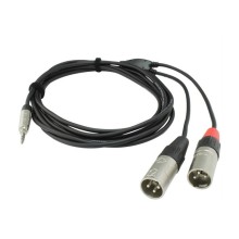 قیمت خرید فروش کابل رابط تی ام گروپ TM Group TRS 3.5 To 2X XLR 3m