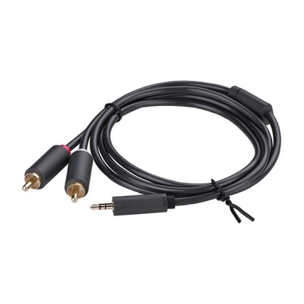 کابل رابط یوگرین UGREEN TRS 3.5 to 2xRCA 5m Black AV102