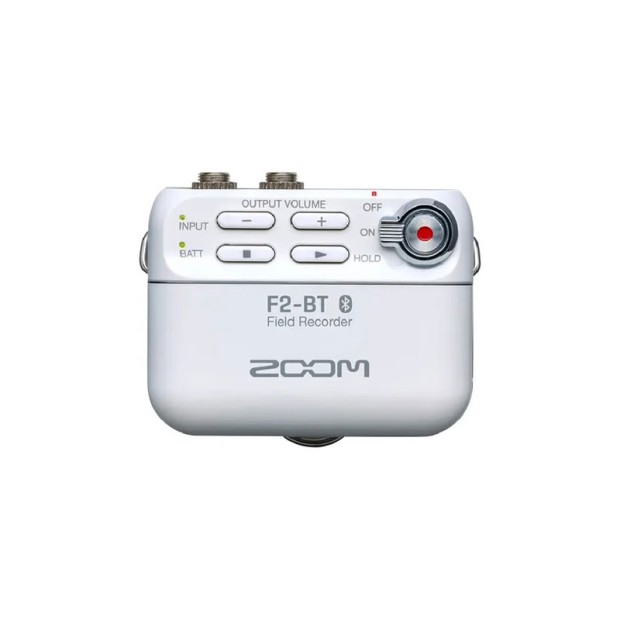 رکوردر بلوتوث یقه‌ای زوم ZOOM F2 BT White