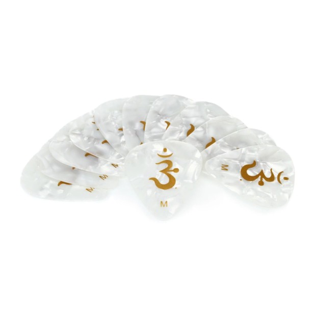 پیک گیتار پی آر اس PRS White Pearloid Guitar Picks-Medium