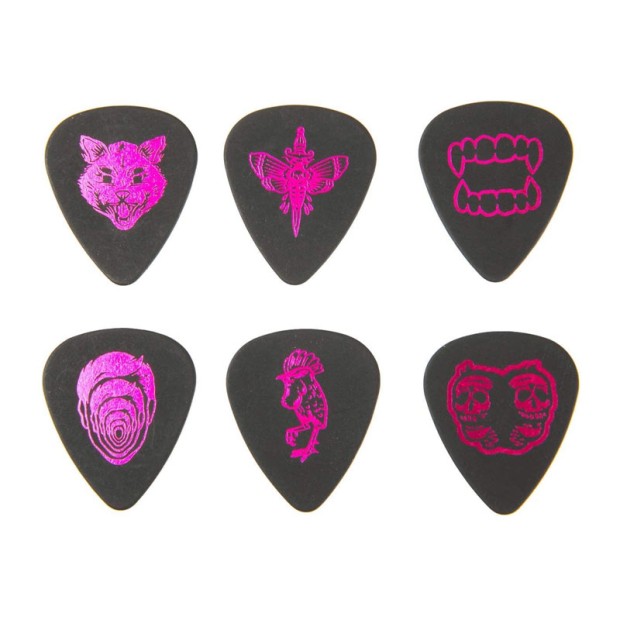 پیک گیتار دانلوپ Dunlop ILDCT02 I Love Dust Magenta Pick Tin plectrum