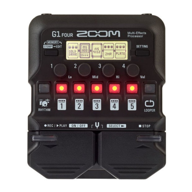 افکت گیتار الکتریک زوم ZOOM G1 Four
